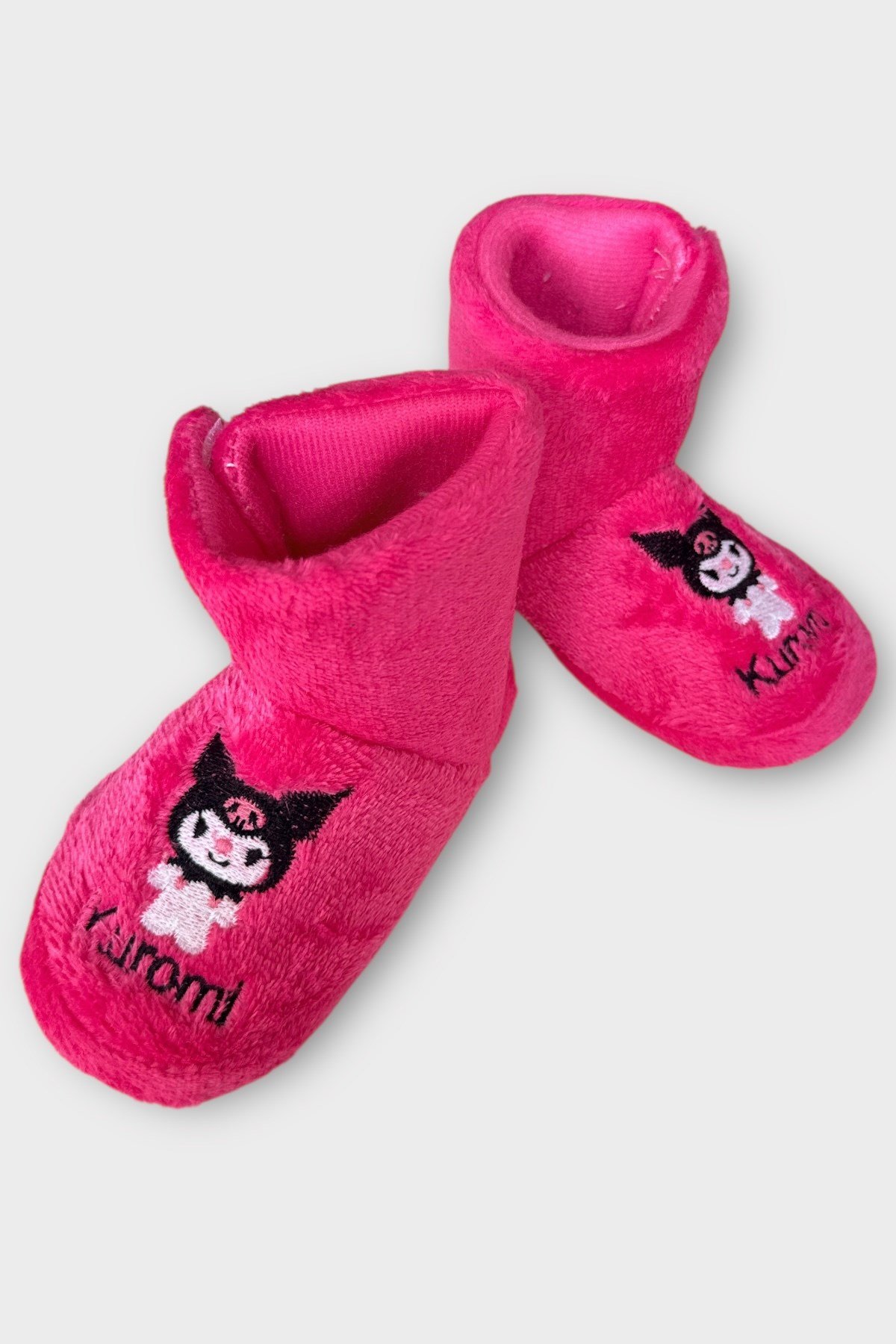 Çocuk Kuromi Nakış Detaylı Panduf FUŞYA