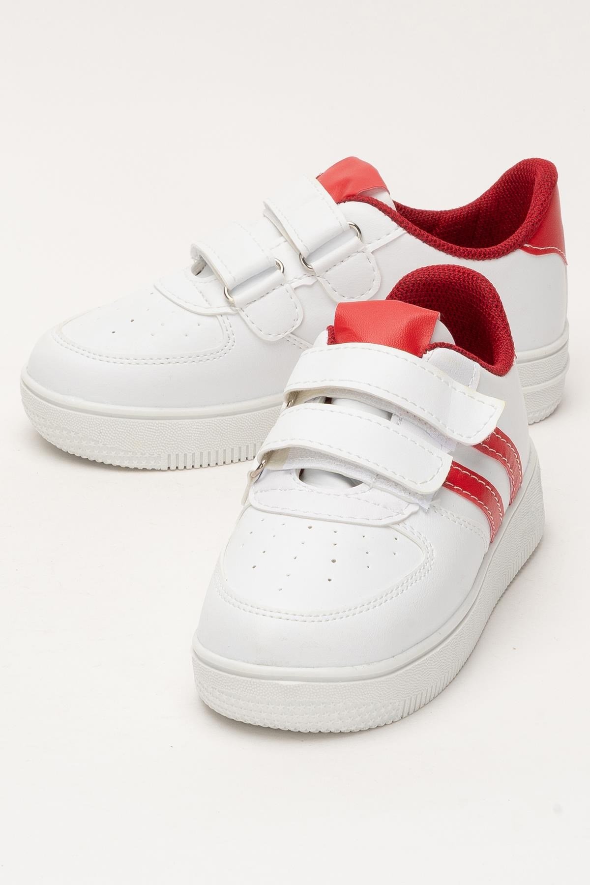 Çocuk Sneaker Spor Ayakkabı BEYAZ - KIRMIZI