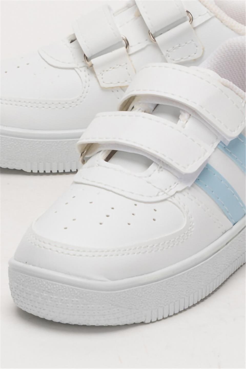 Çocuk Sneaker Spor Ayakkabı BEYAZ - MAVİ