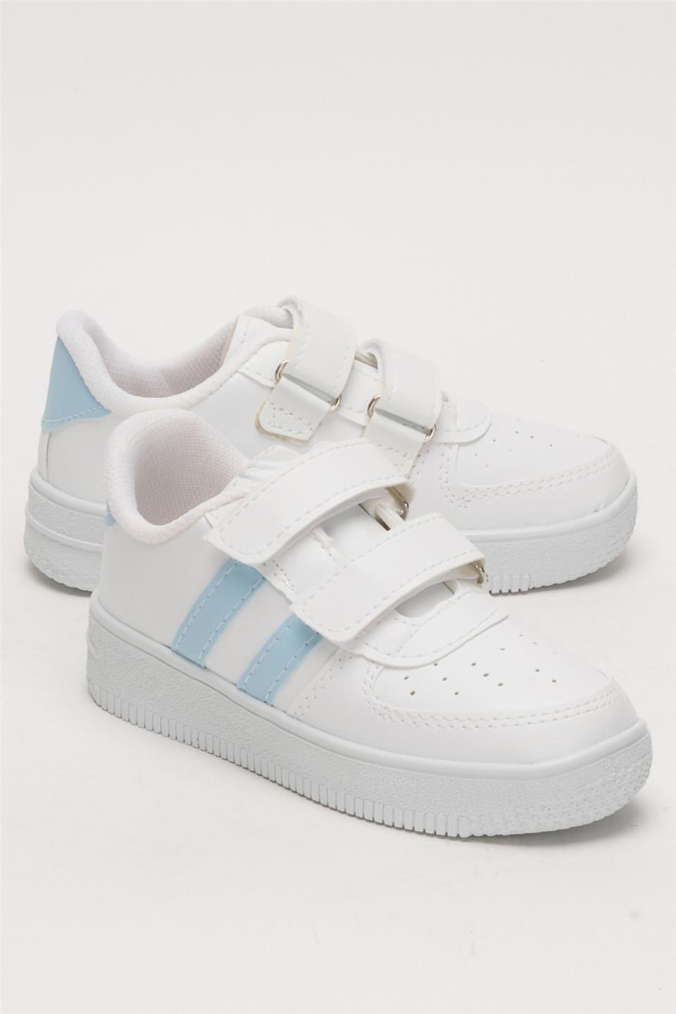 Çocuk Sneaker Spor Ayakkabı BEYAZ - MAVİ