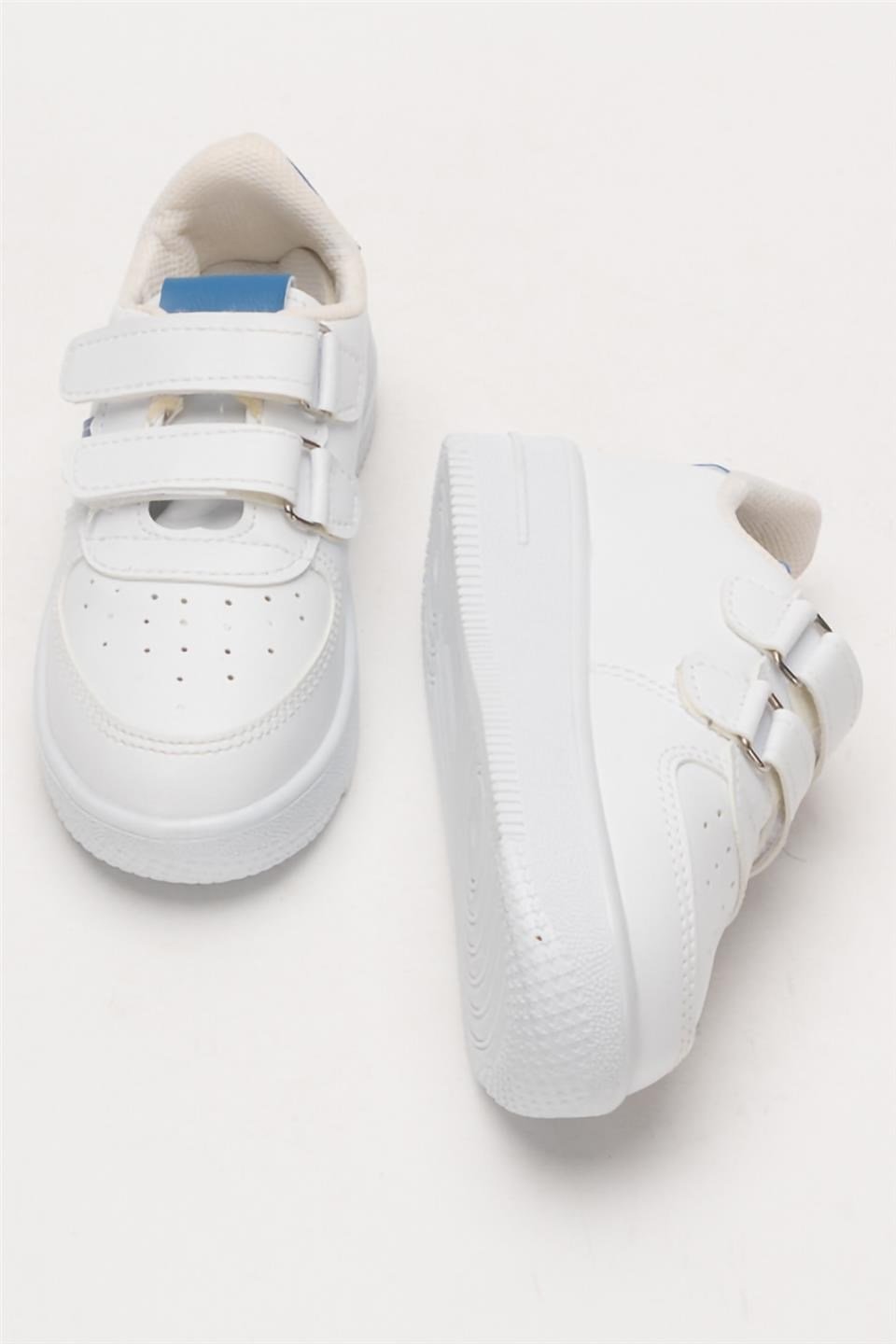 Çocuk Sneaker Spor Ayakkabı BEYAZ - SAKS