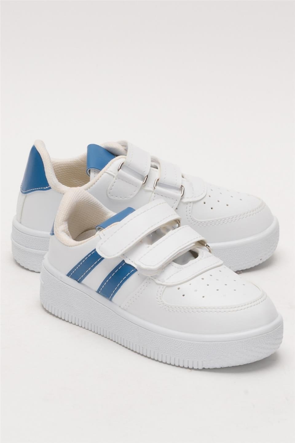 Çocuk Sneaker Spor Ayakkabı BEYAZ - SAKS