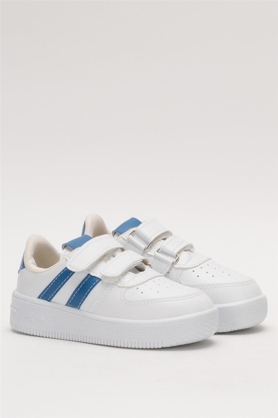 Çocuk Sneaker Spor Ayakkabı BEYAZ - SAKS