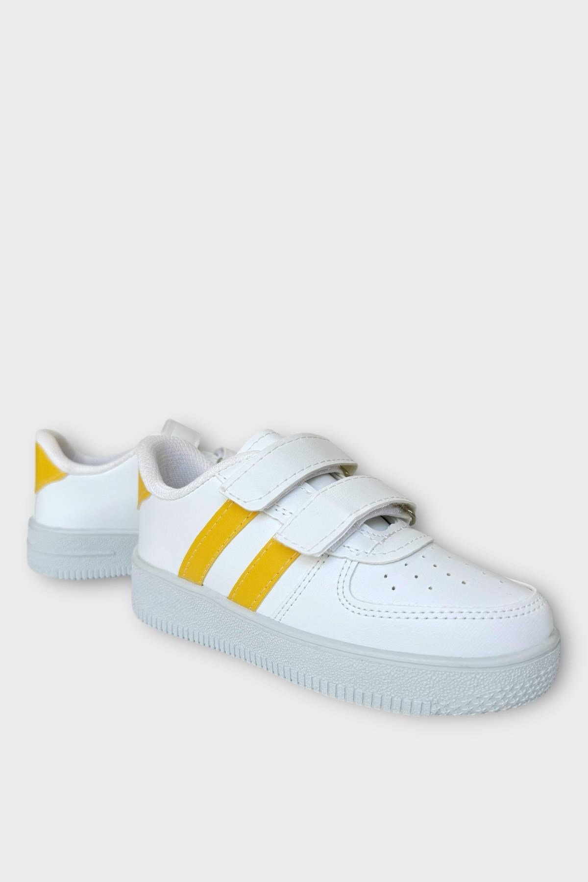 Çocuk Sneaker Spor Ayakkabı BEYAZ - SARI