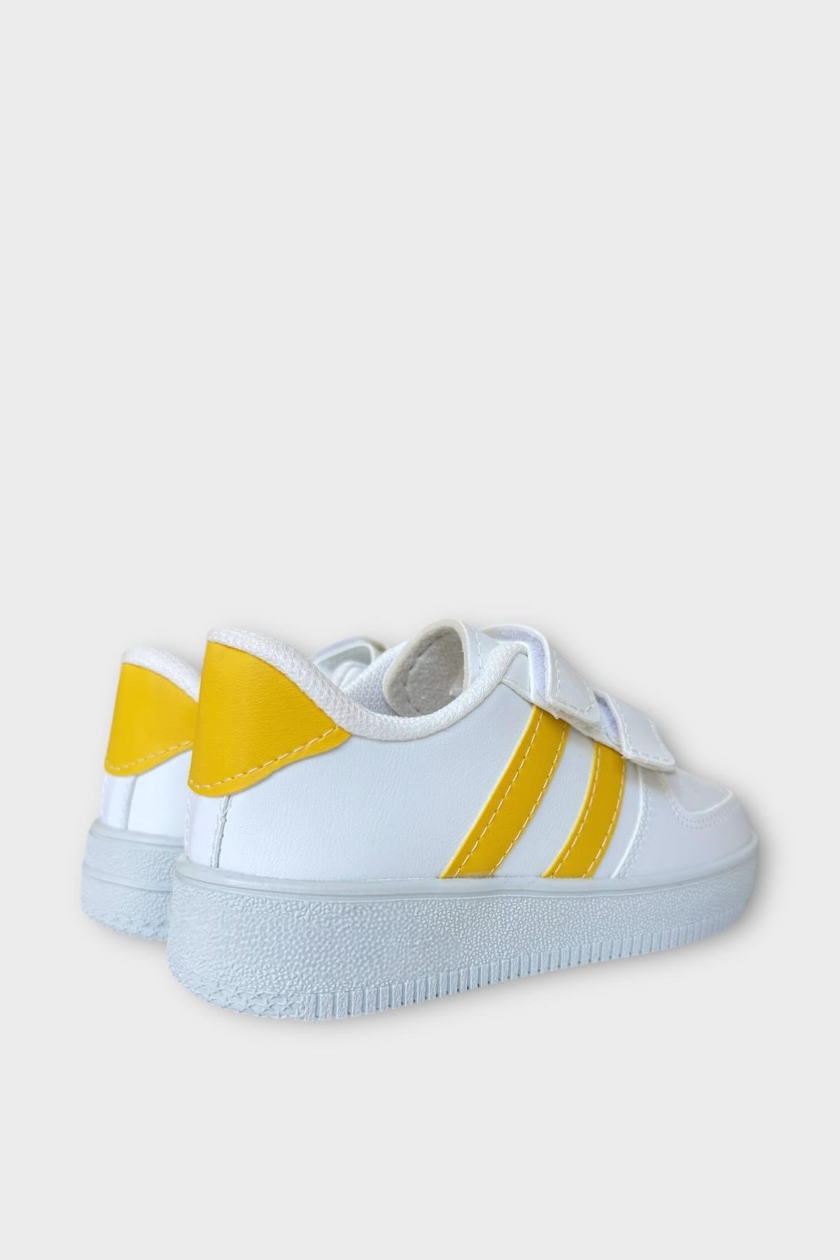 Çocuk Sneaker Spor Ayakkabı BEYAZ - SARI