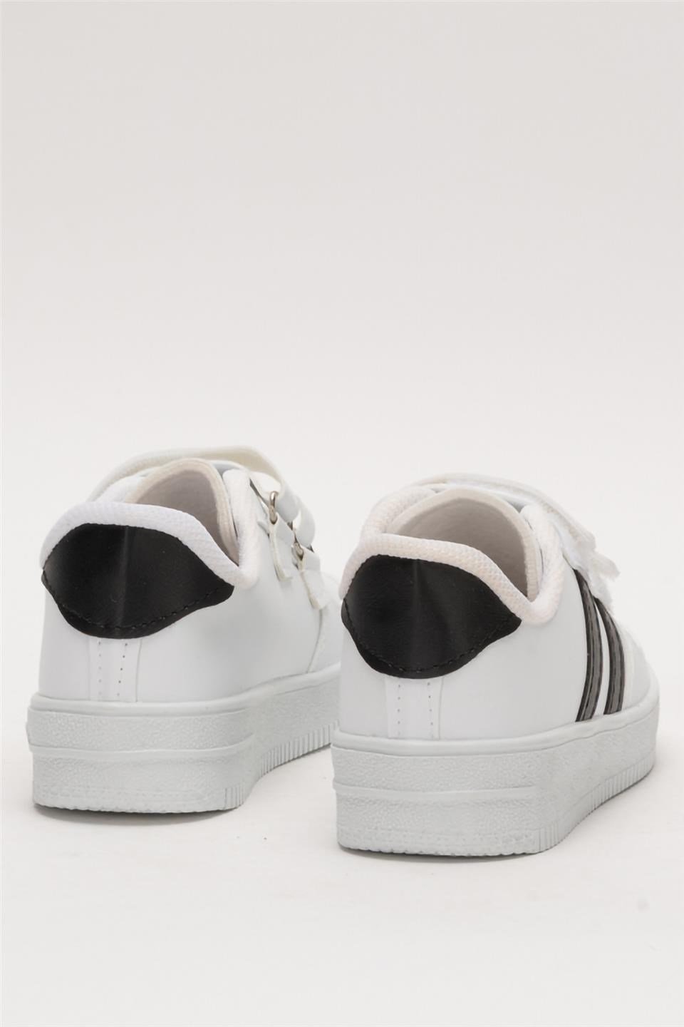 Çocuk Sneaker Spor Ayakkabı BEYAZ - SİYAH