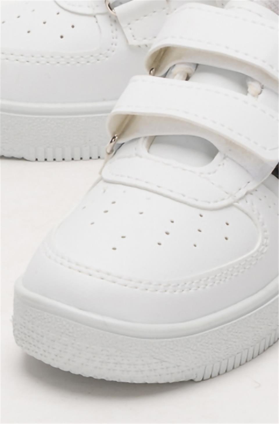 Çocuk Sneaker Spor Ayakkabı BEYAZ - SİYAH