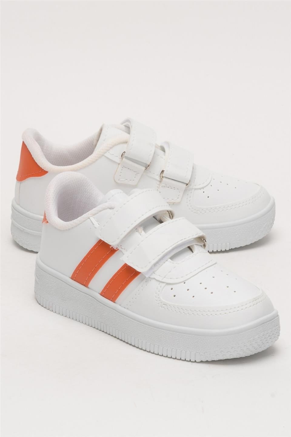 Çocuk Sneaker Spor Ayakkabı BEYAZ - TURUNCU