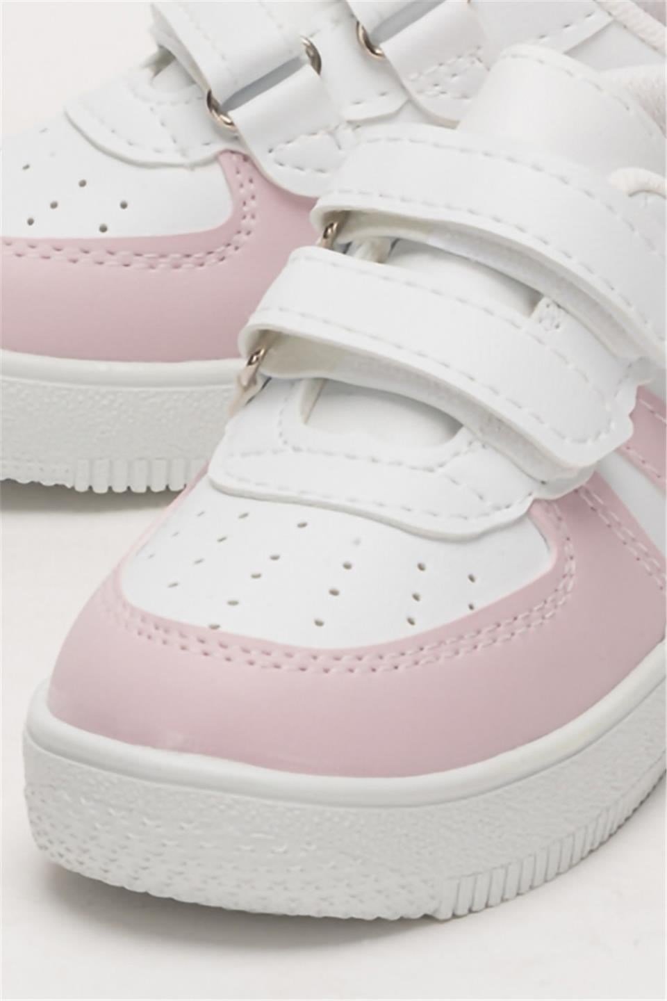 Çocuk Sneaker Spor Ayakkabı PEMBE - BEYAZ