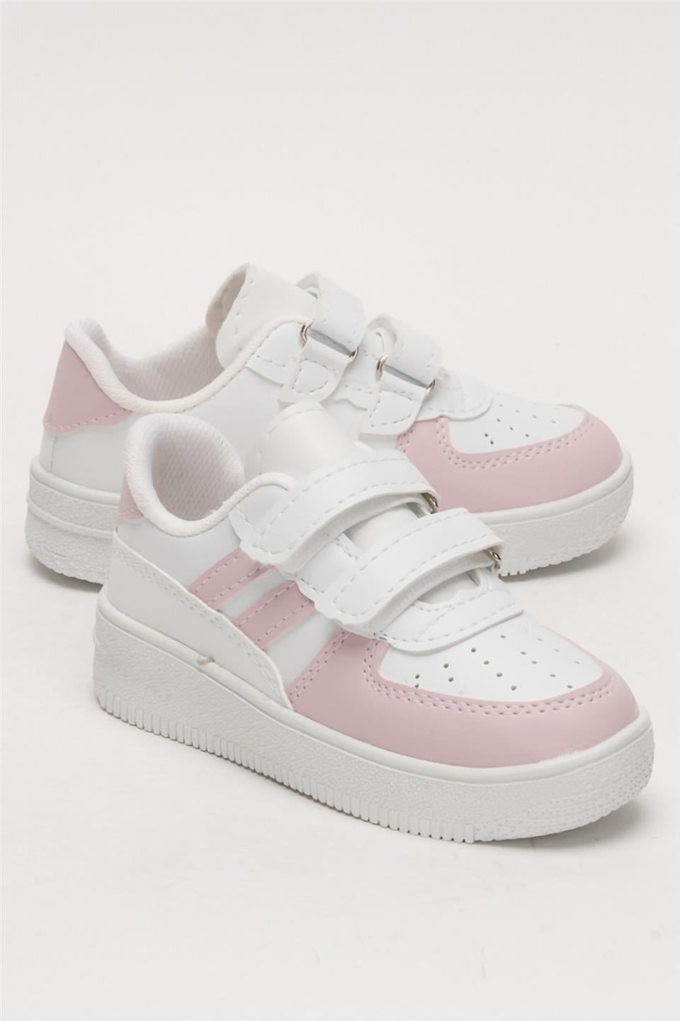 Çocuk Sneaker Spor Ayakkabı PEMBE - BEYAZ
