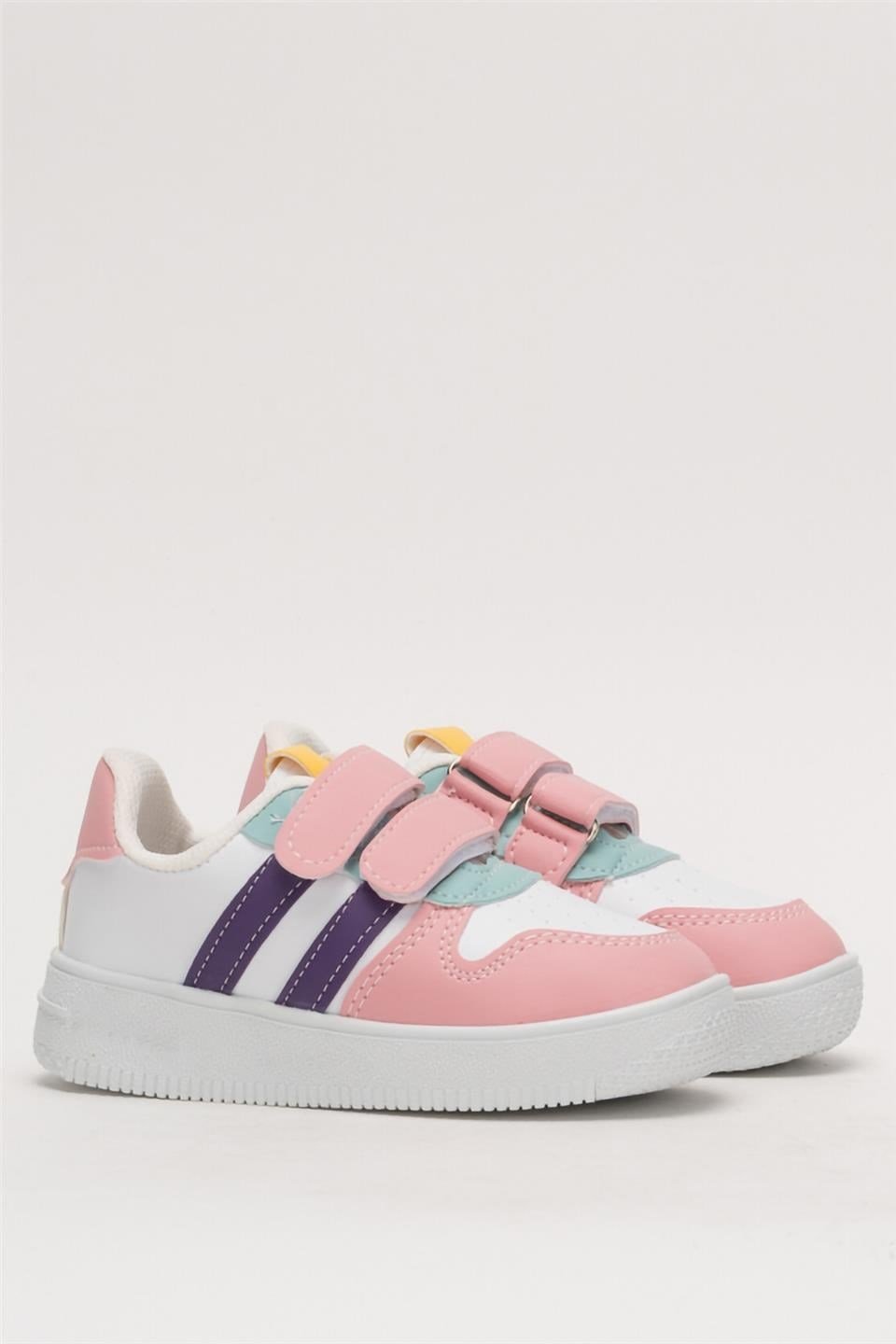 Çocuk Sneaker Spor Ayakkabı PEMBE-MOR