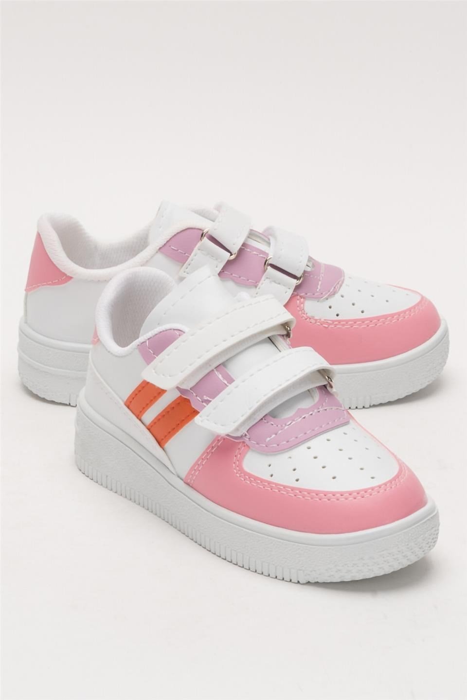 Çocuk Sneaker Spor Ayakkabı PEMBE - TURUNCU