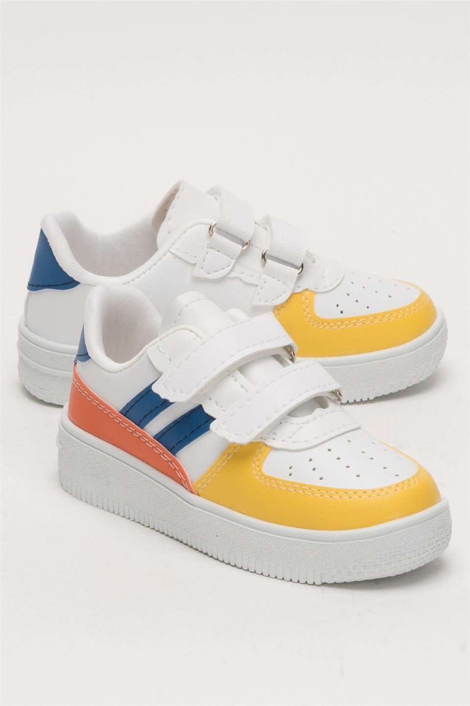 Çocuk Sneaker Spor Ayakkabı SARI - MAVİ