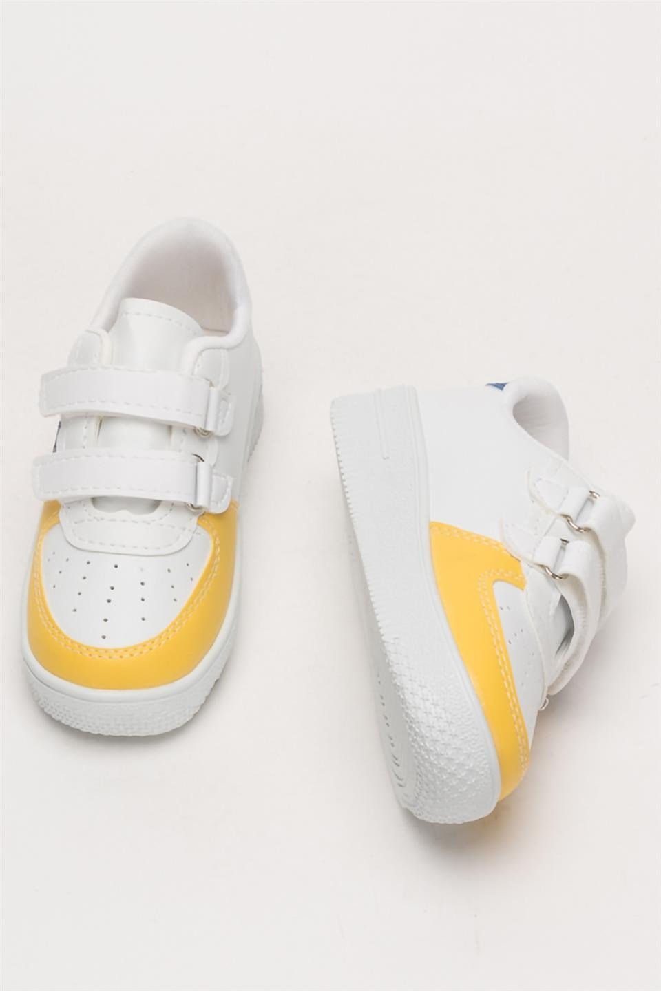 Çocuk Sneaker Spor Ayakkabı SARI - MAVİ