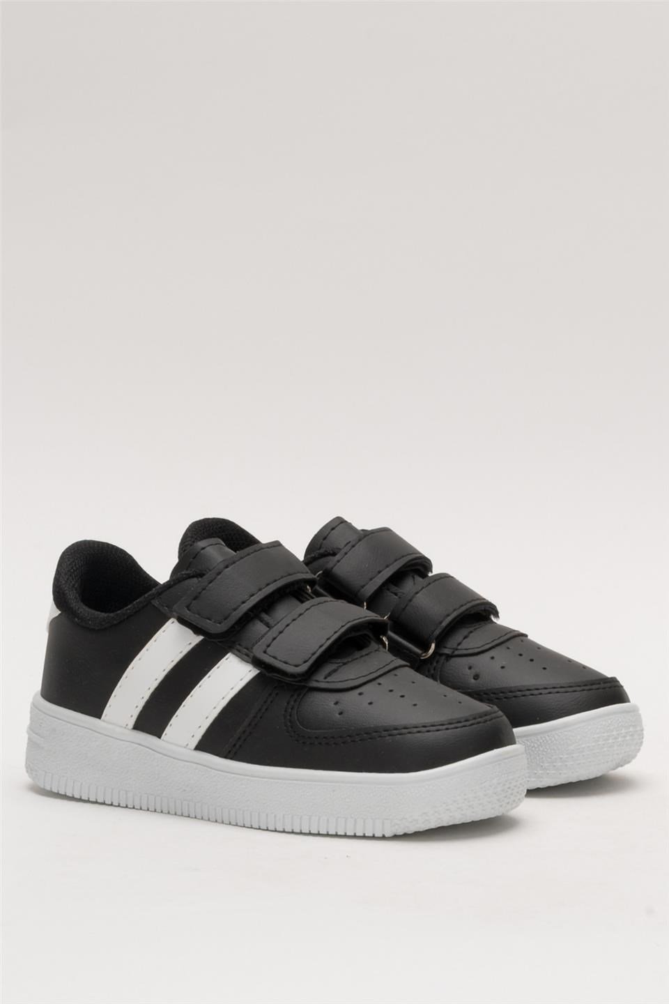 Çocuk Sneaker Spor Ayakkabı SİYAH - BEYAZ