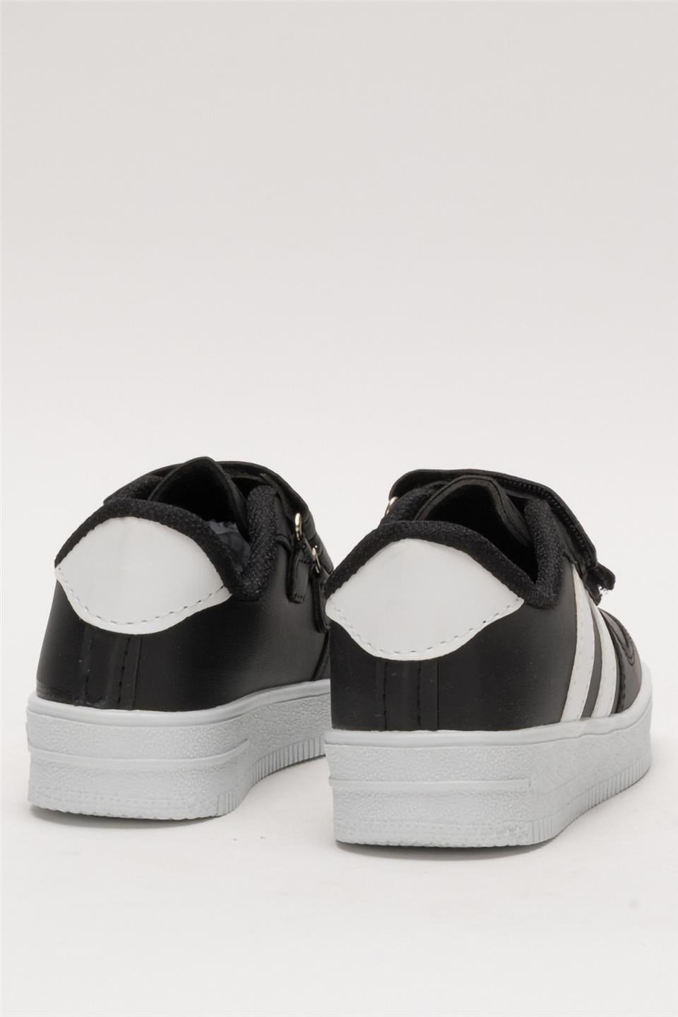 Çocuk Sneaker Spor Ayakkabı SİYAH - BEYAZ