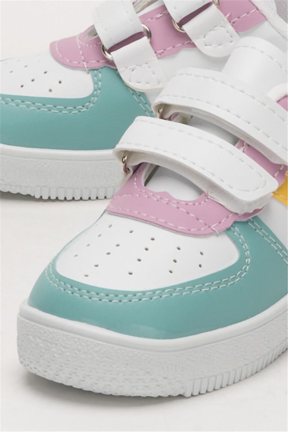 Çocuk Sneaker Spor Ayakkabı YEŞİL - SARI