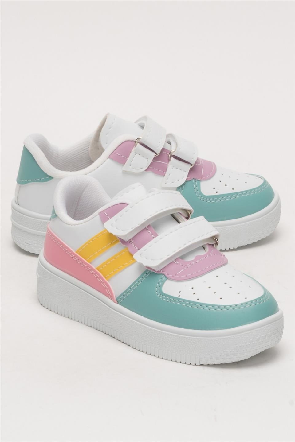 Çocuk Sneaker Spor Ayakkabı YEŞİL - SARI