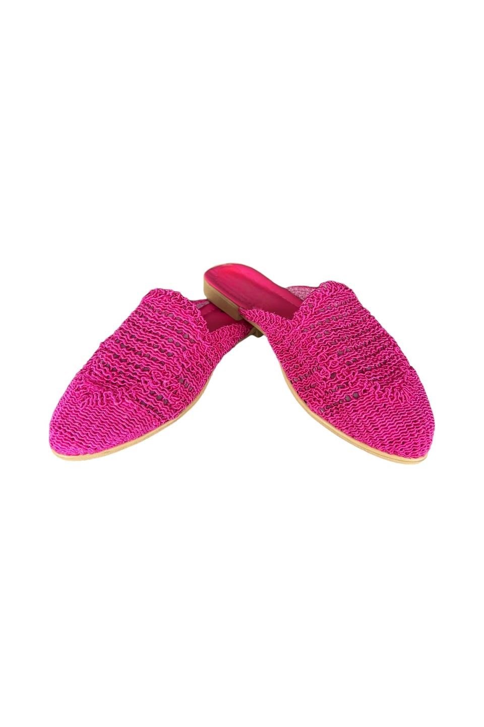 Dantel İşlemeli Kadın Terlik PEMBE