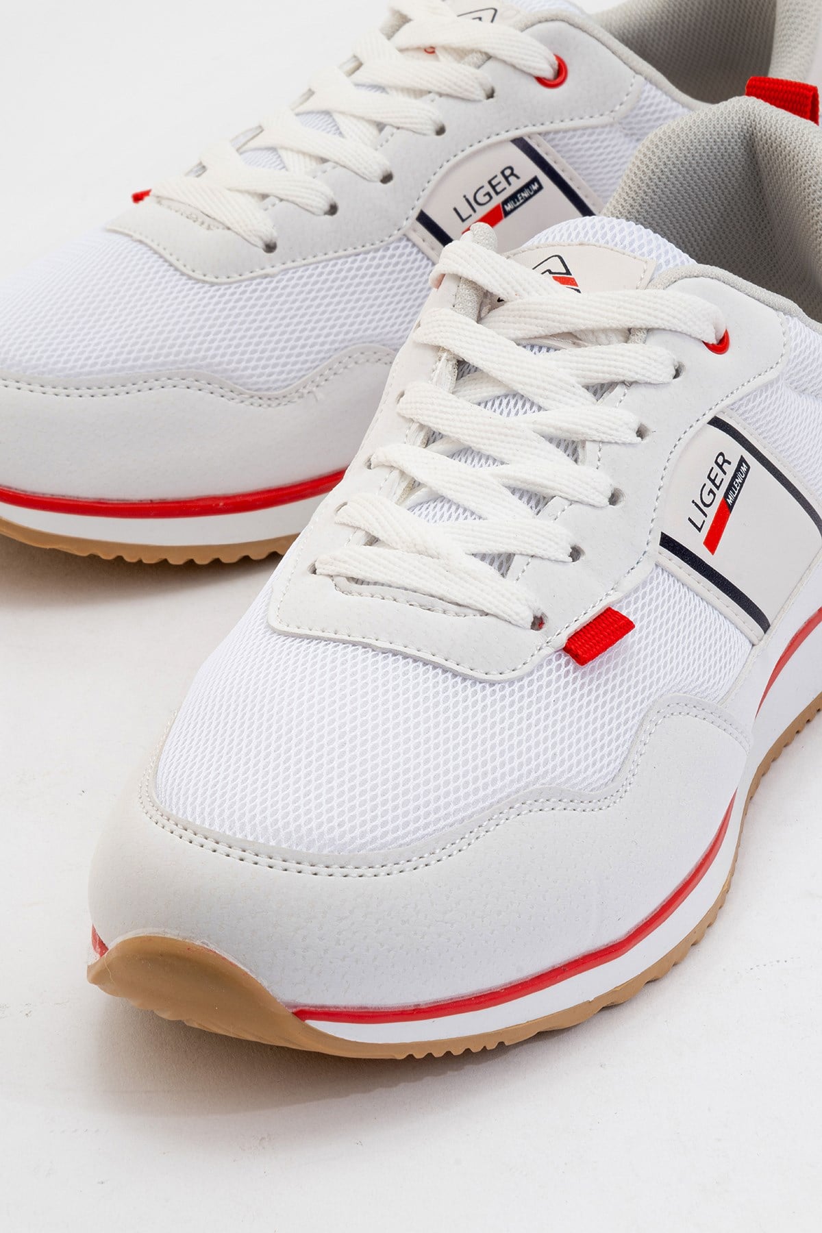 Erkek Airfile Sneaker Spor Ayakkabı BEYAZ - KIRMIZI