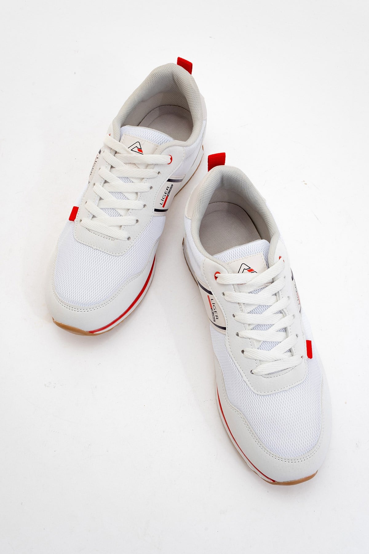 Erkek Airfile Sneaker Spor Ayakkabı BEYAZ - KIRMIZI