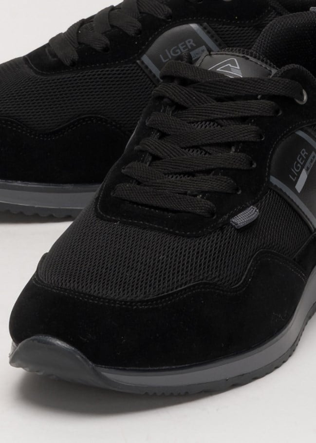 Erkek Airfile Sneaker Spor Ayakkabı SİYAH - FÜME
