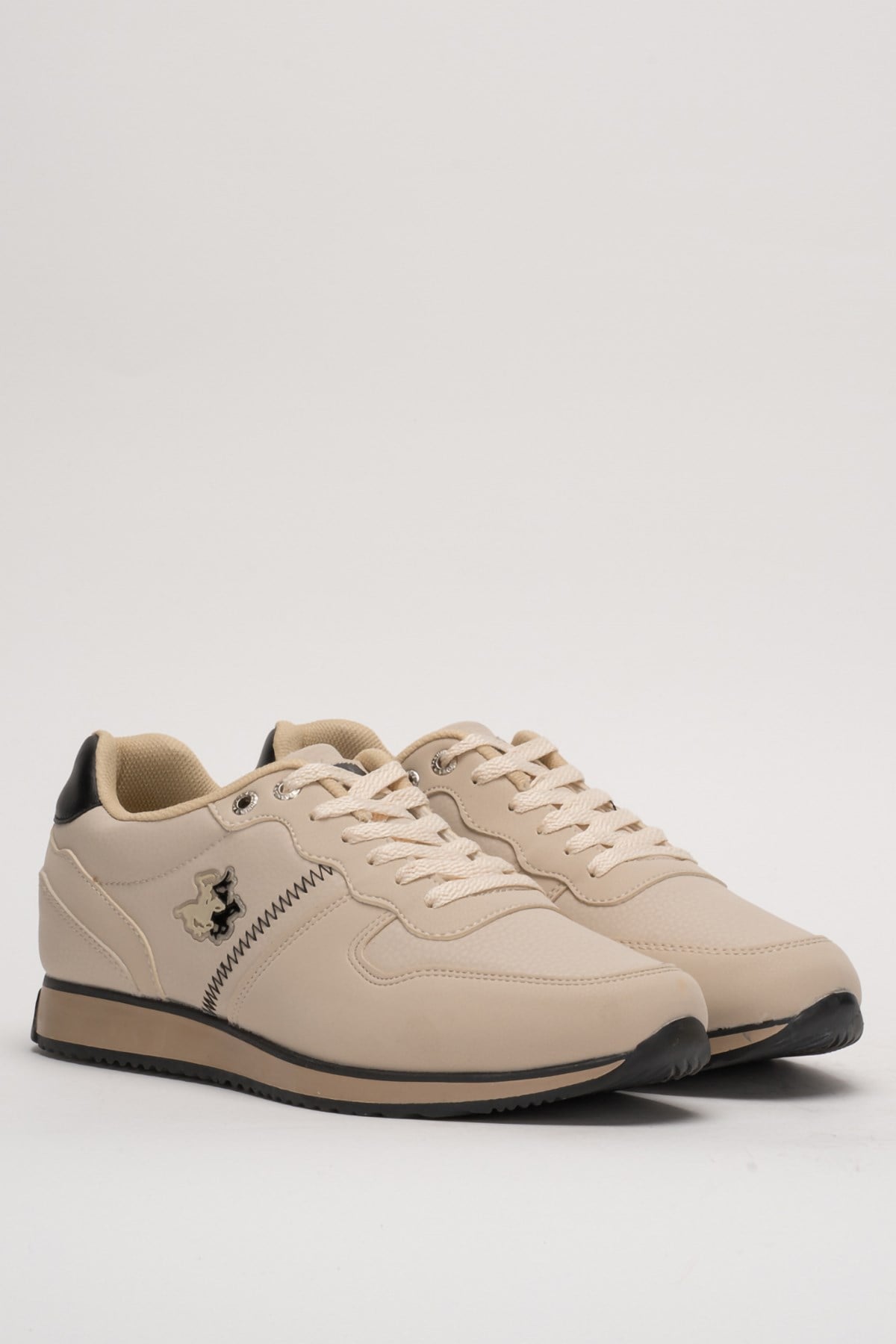 Erkek Cilt Sneaker Ayakkabı BEJ