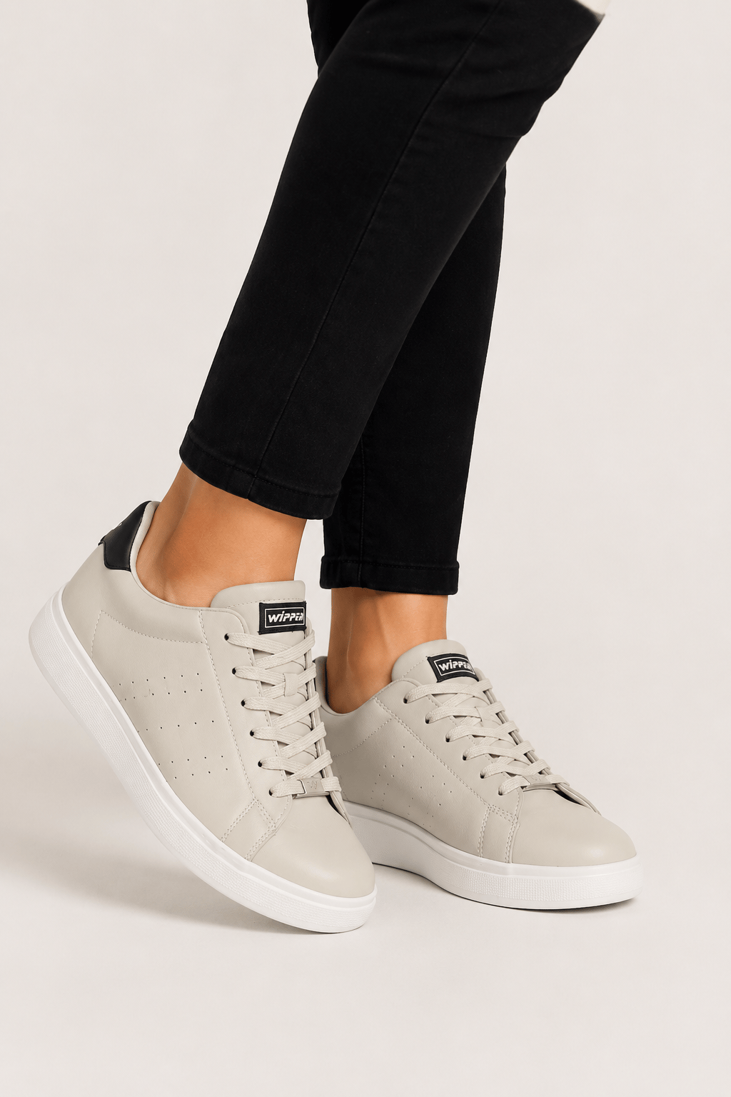 Erkek Cilt Sneaker Ayakkabı BEJ