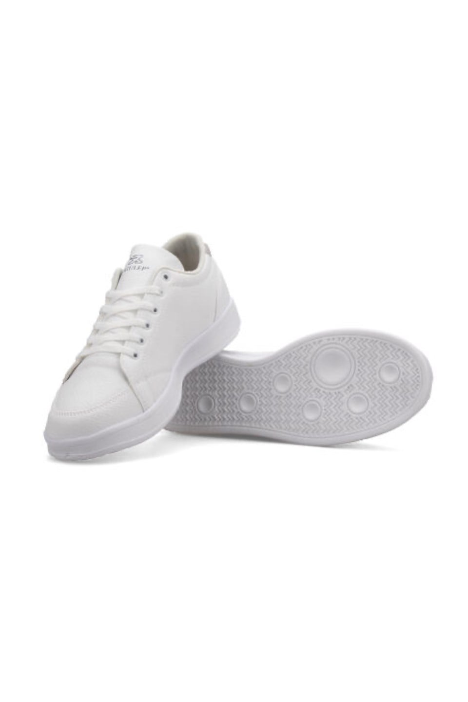 Erkek Cilt Sneaker Ayakkabı BEYAZ