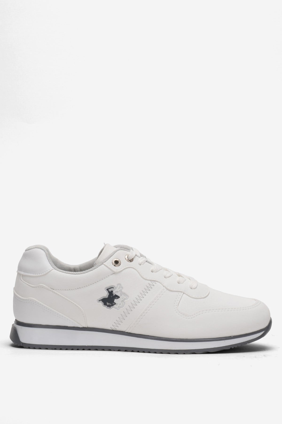 Erkek Cilt Sneaker Ayakkabı BEYAZ