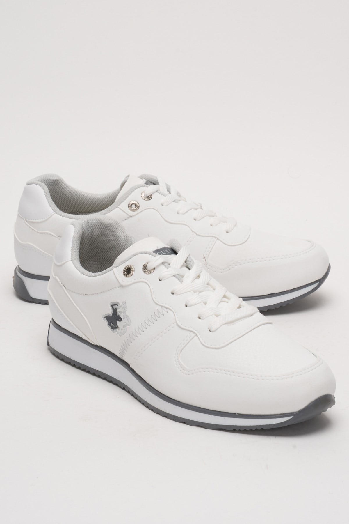 Erkek Cilt Sneaker Ayakkabı BEYAZ