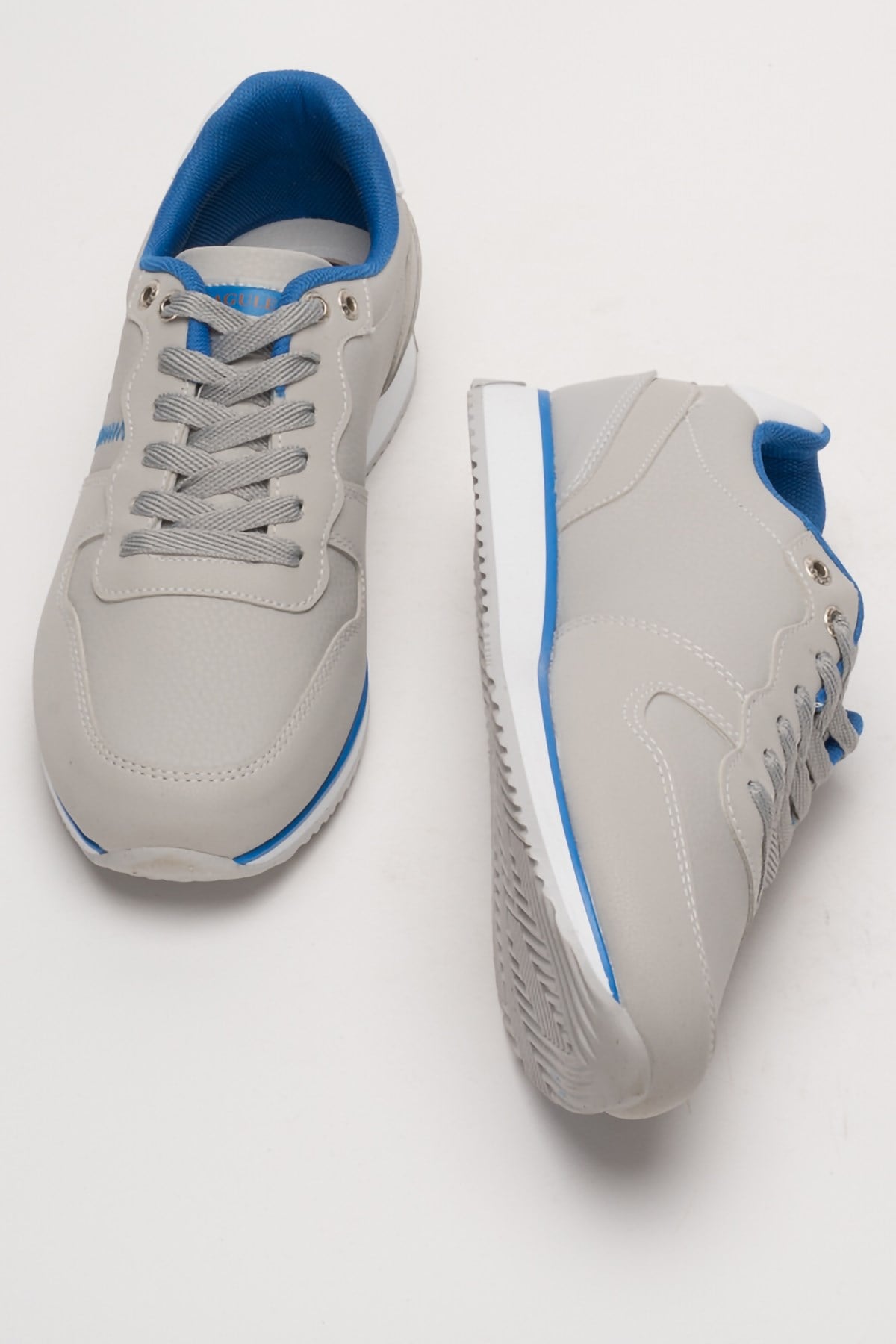 Erkek Cilt Sneaker Ayakkabı BUZ - SAKS