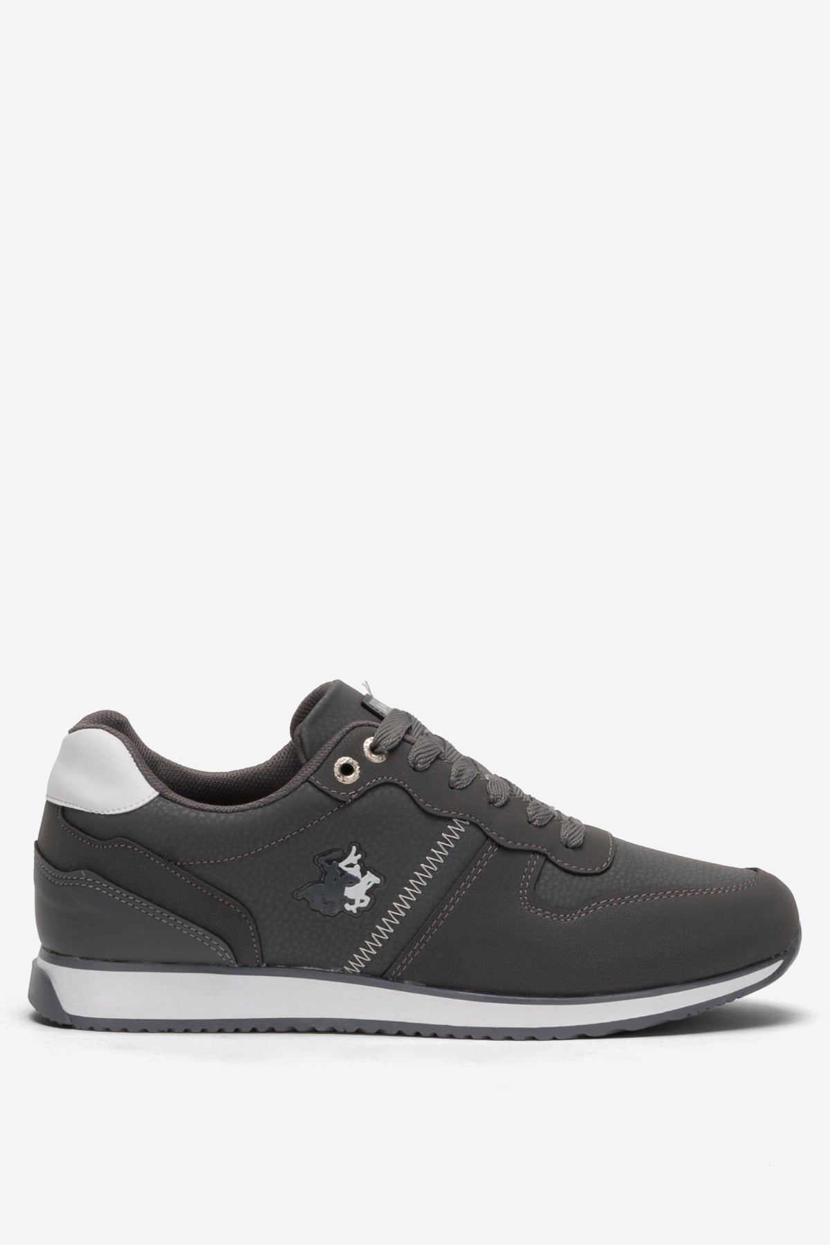 Erkek Cilt Sneaker Ayakkabı FÜME - BEYAZ