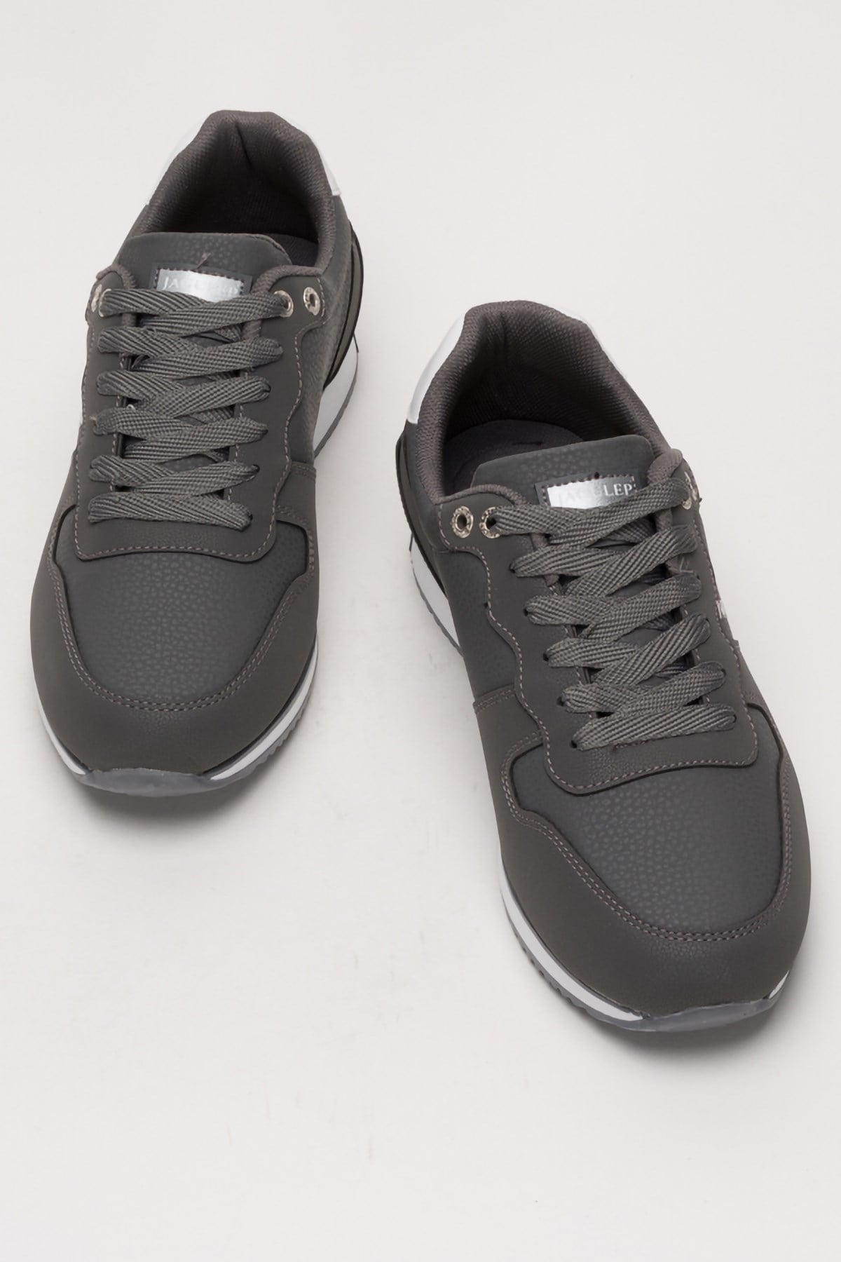 Erkek Cilt Sneaker Ayakkabı FÜME - BEYAZ