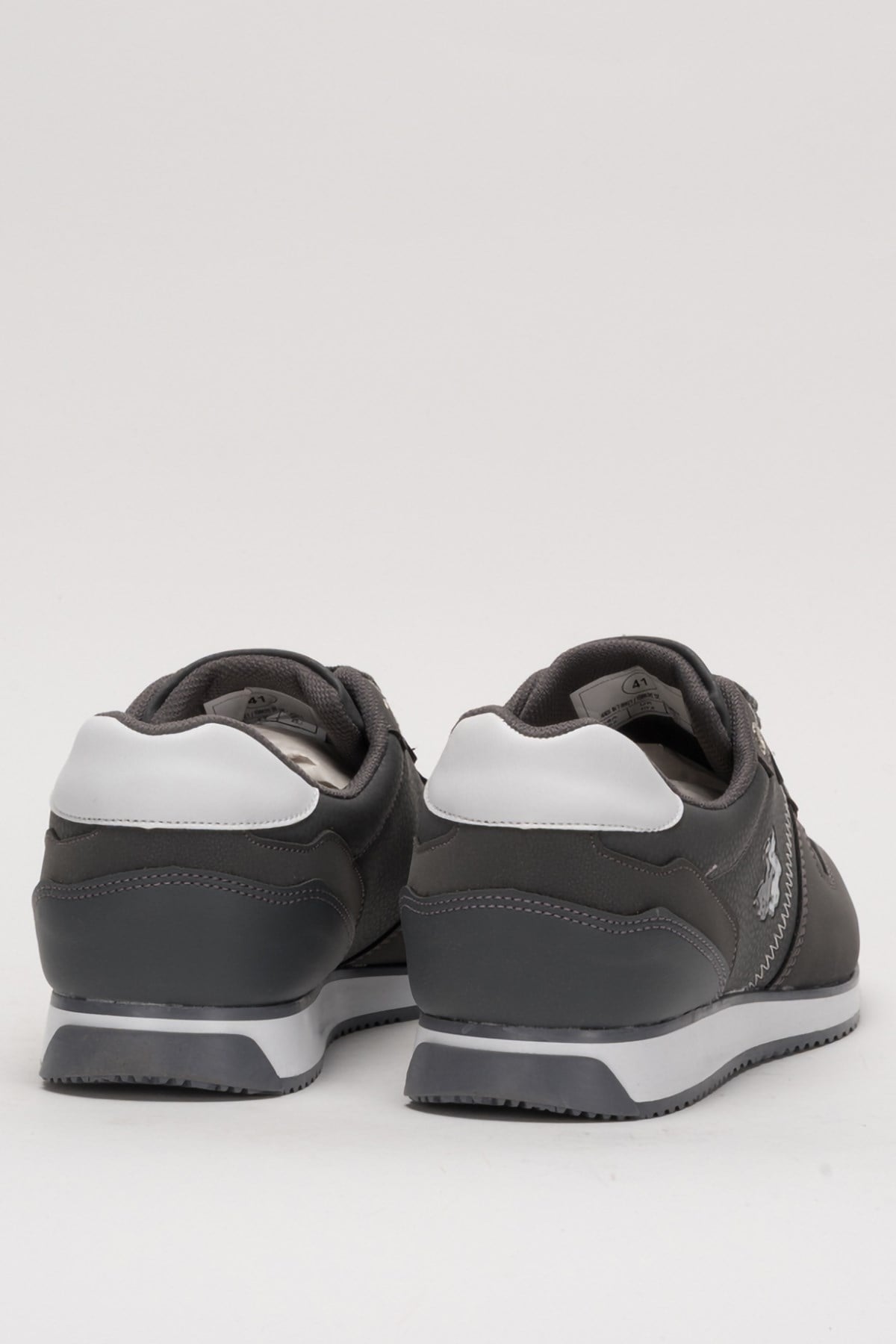 Erkek Cilt Sneaker Ayakkabı FÜME - BEYAZ