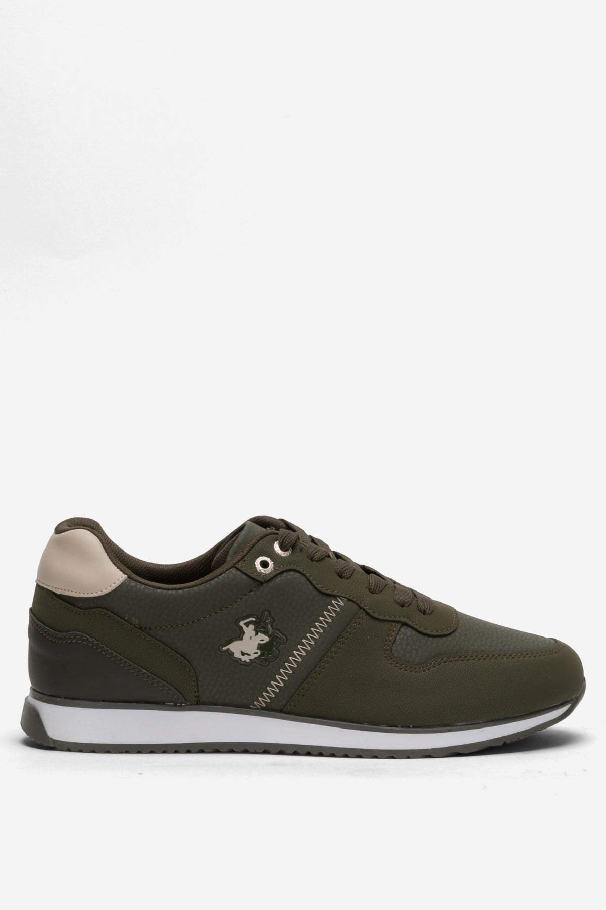 Erkek Cilt Sneaker Ayakkabı HAKİ