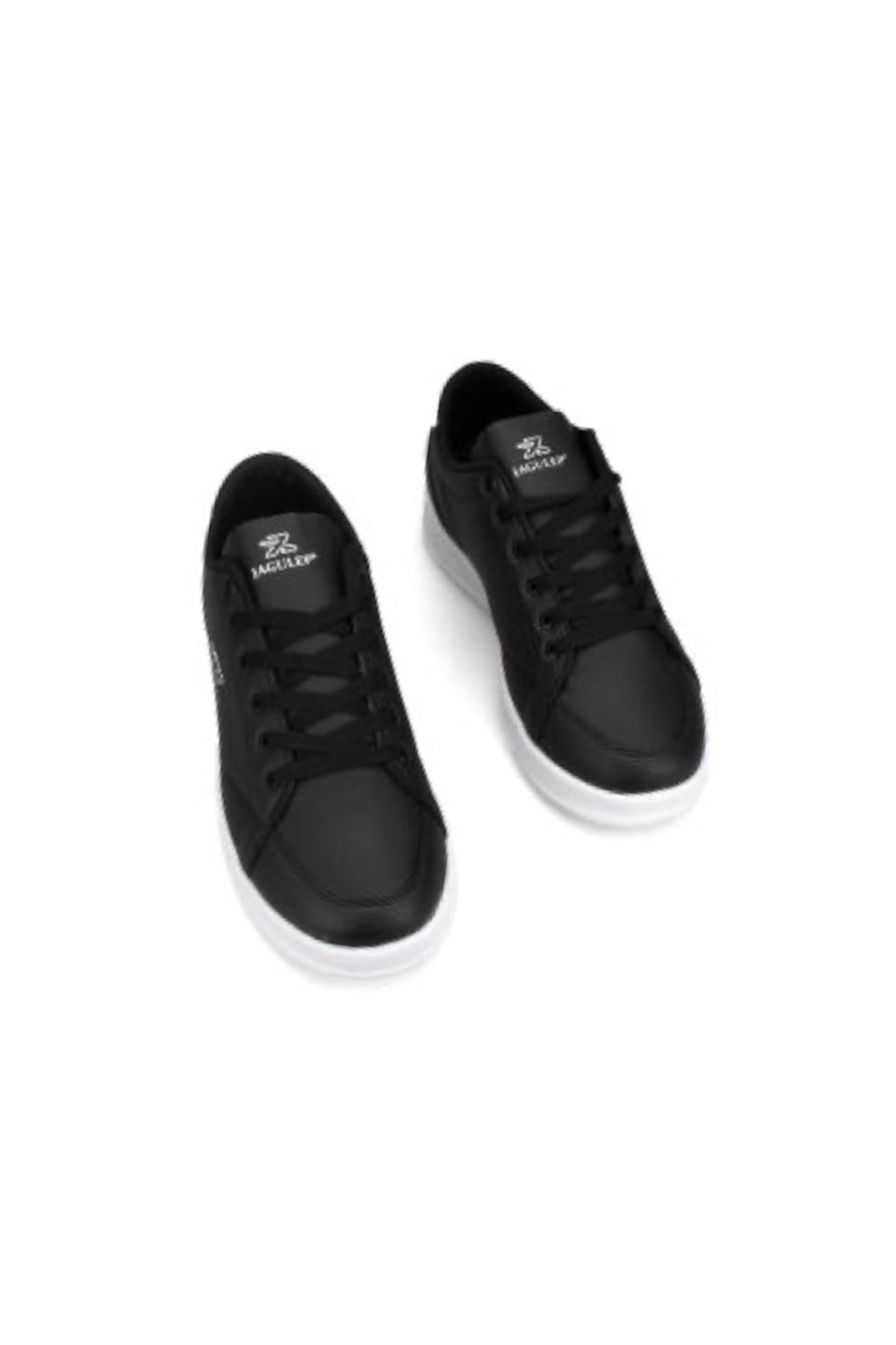 Erkek Cilt Sneaker Ayakkabı SİYAH-BEYAZ
