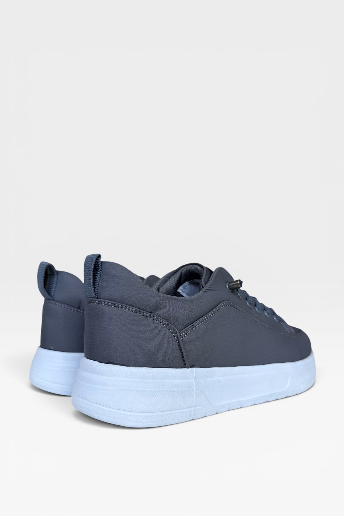 Erkek Faylon Taban Akıllı Bağcıklı Paraşüt Malzeme Sneaker Ayakkabı FÜME