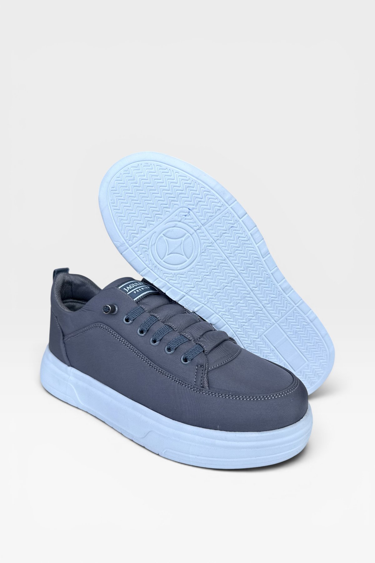 Erkek Faylon Taban Akıllı Bağcıklı Paraşüt Malzeme Sneaker Ayakkabı FÜME