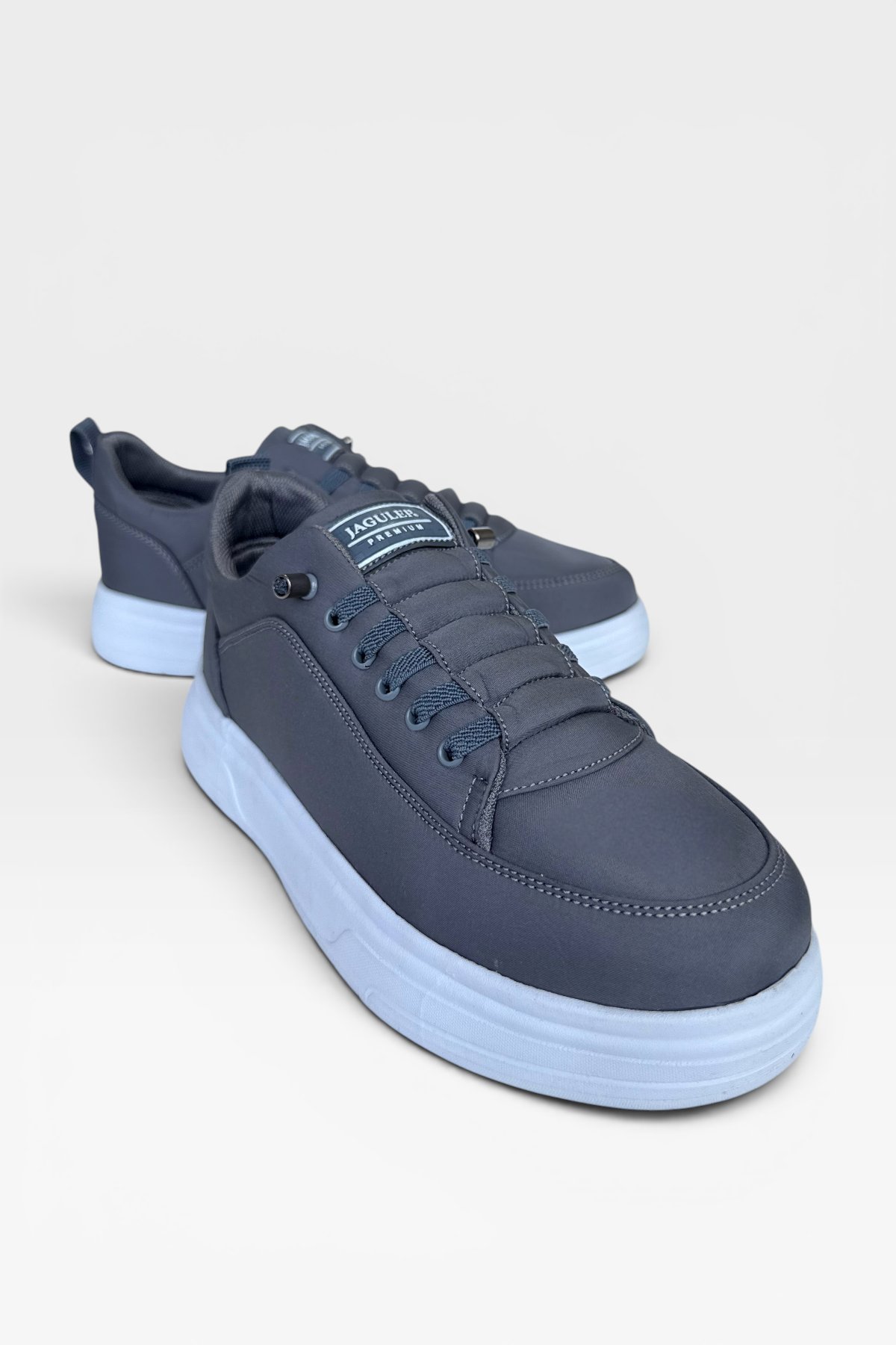 Erkek Faylon Taban Akıllı Bağcıklı Paraşüt Malzeme Sneaker Ayakkabı FÜME