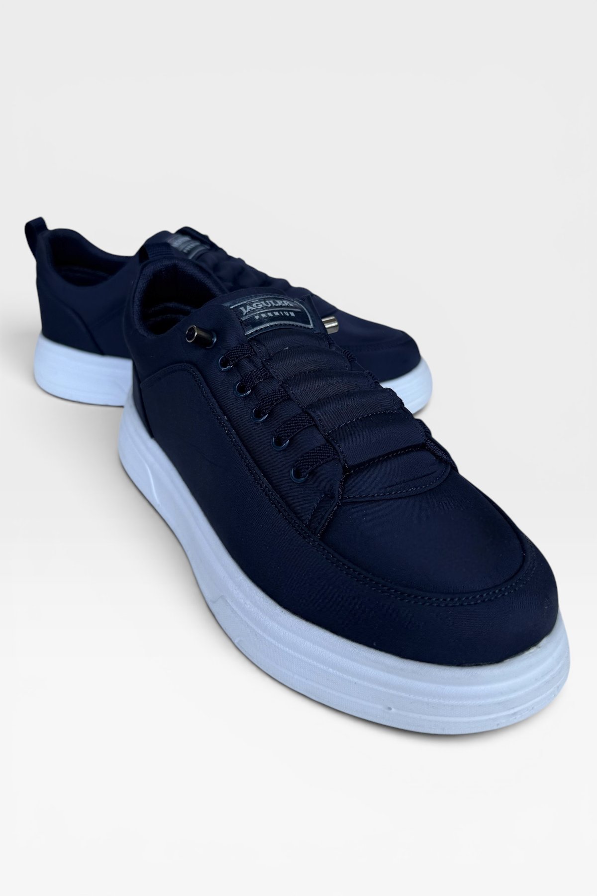 Erkek Faylon Taban Akıllı Bağcıklı Paraşüt Malzeme Sneaker Ayakkabı LACİVERT