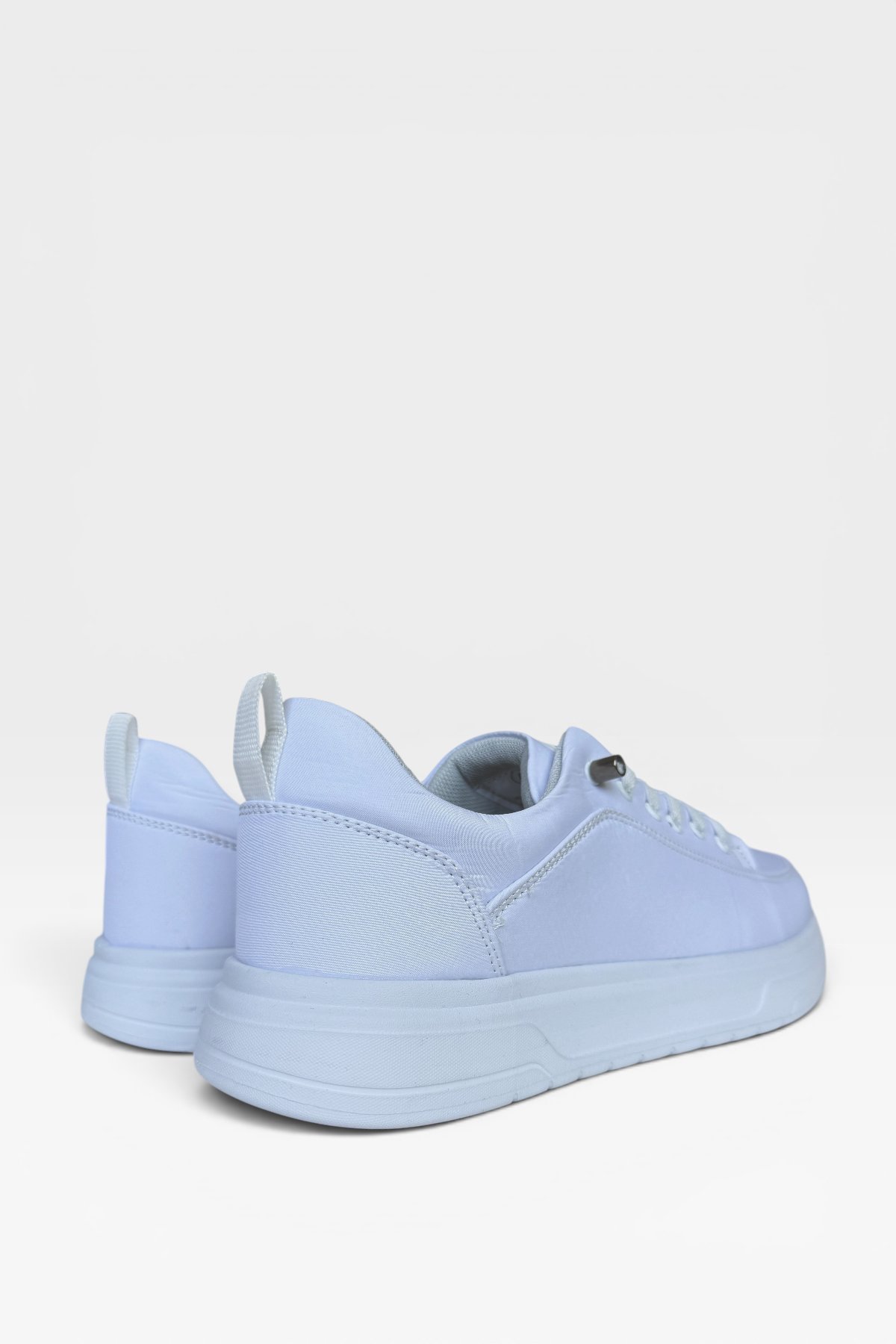 Erkek Faylon Taban Akıllı Bağcıklı Paraşüt Malzeme Sneaker Ayakkabı BEYAZ