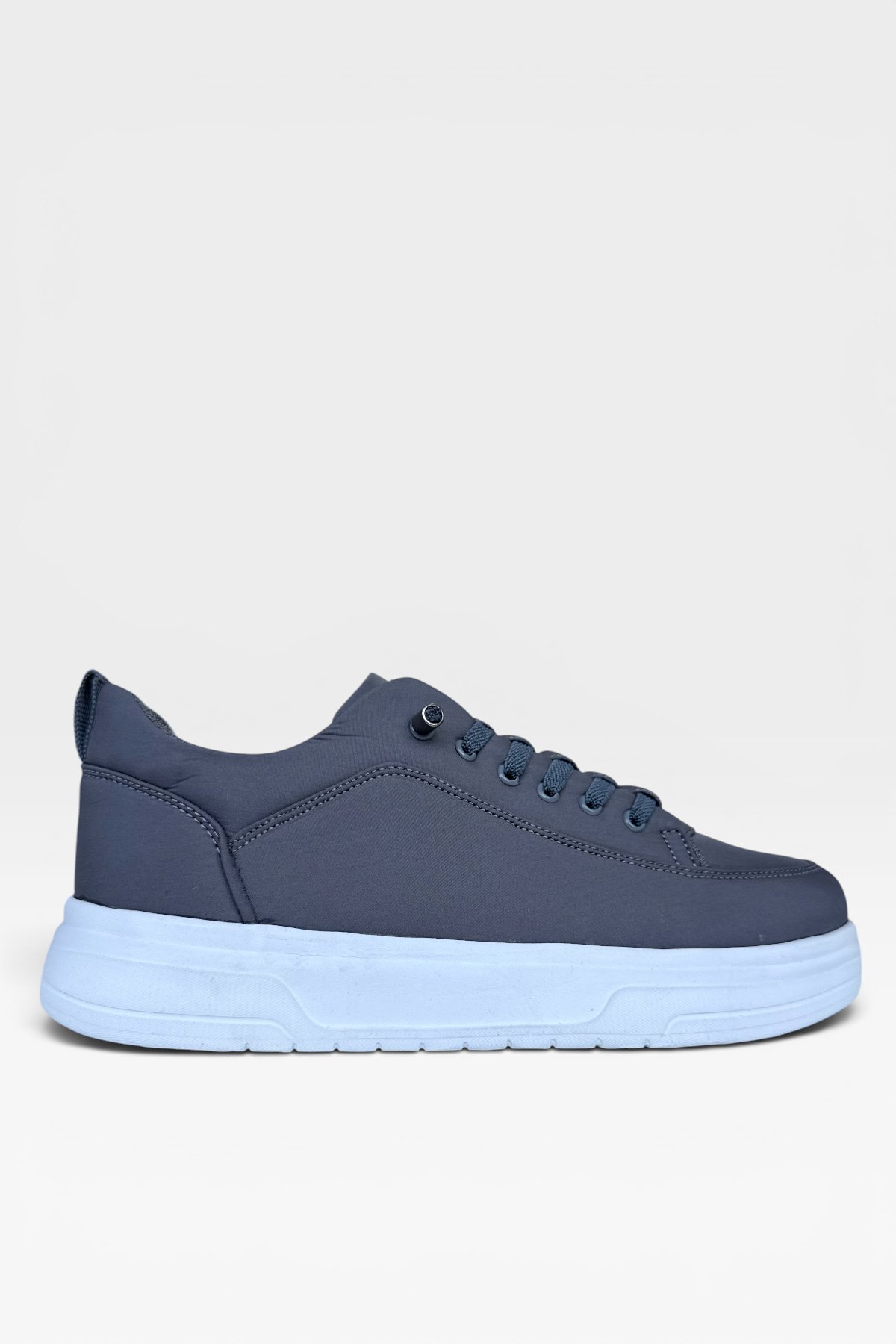 Erkek Faylon Taban Akıllı Bağcıklı Paraşüt Malzeme Sneaker Ayakkabı FÜME
