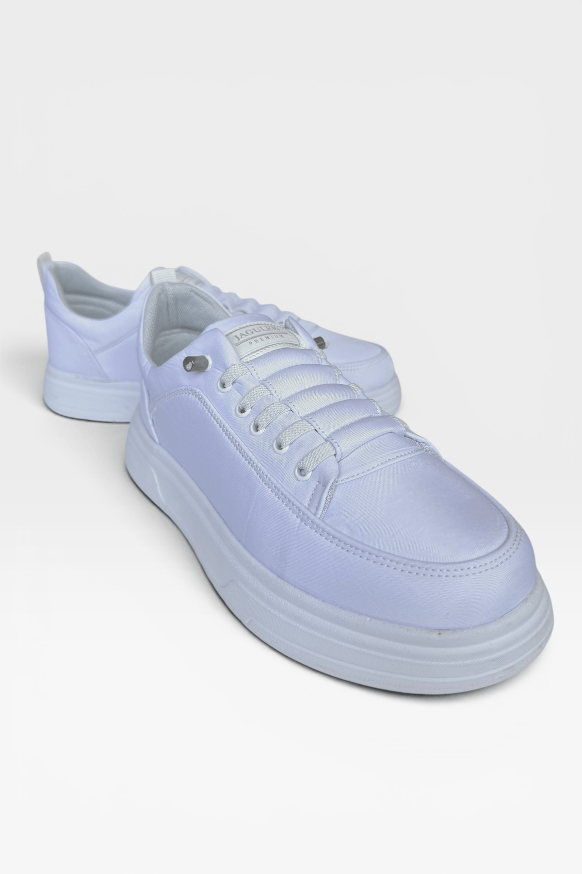 Erkek Faylon Taban Akıllı Bağcıklı Paraşüt Malzeme Sneaker Ayakkabı BEYAZ