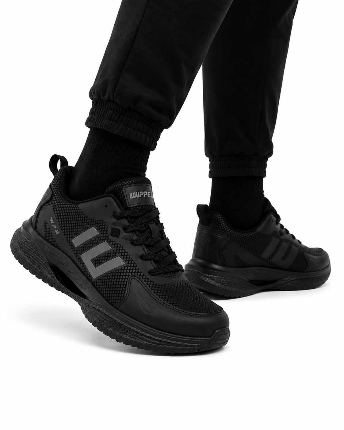 Erkek Faylon Taban Cilt Sneaker Ayakkabı SİYAH