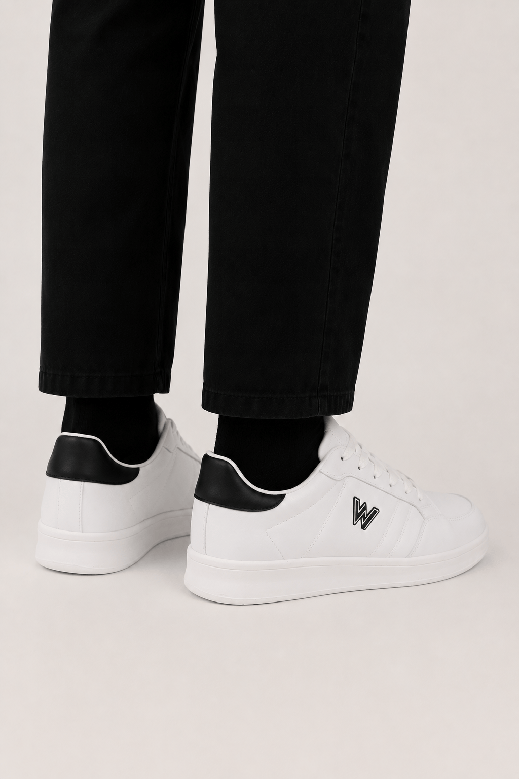 Erkek Faylon Taban Cilt Sneaker Ayakkabı BEYAZ