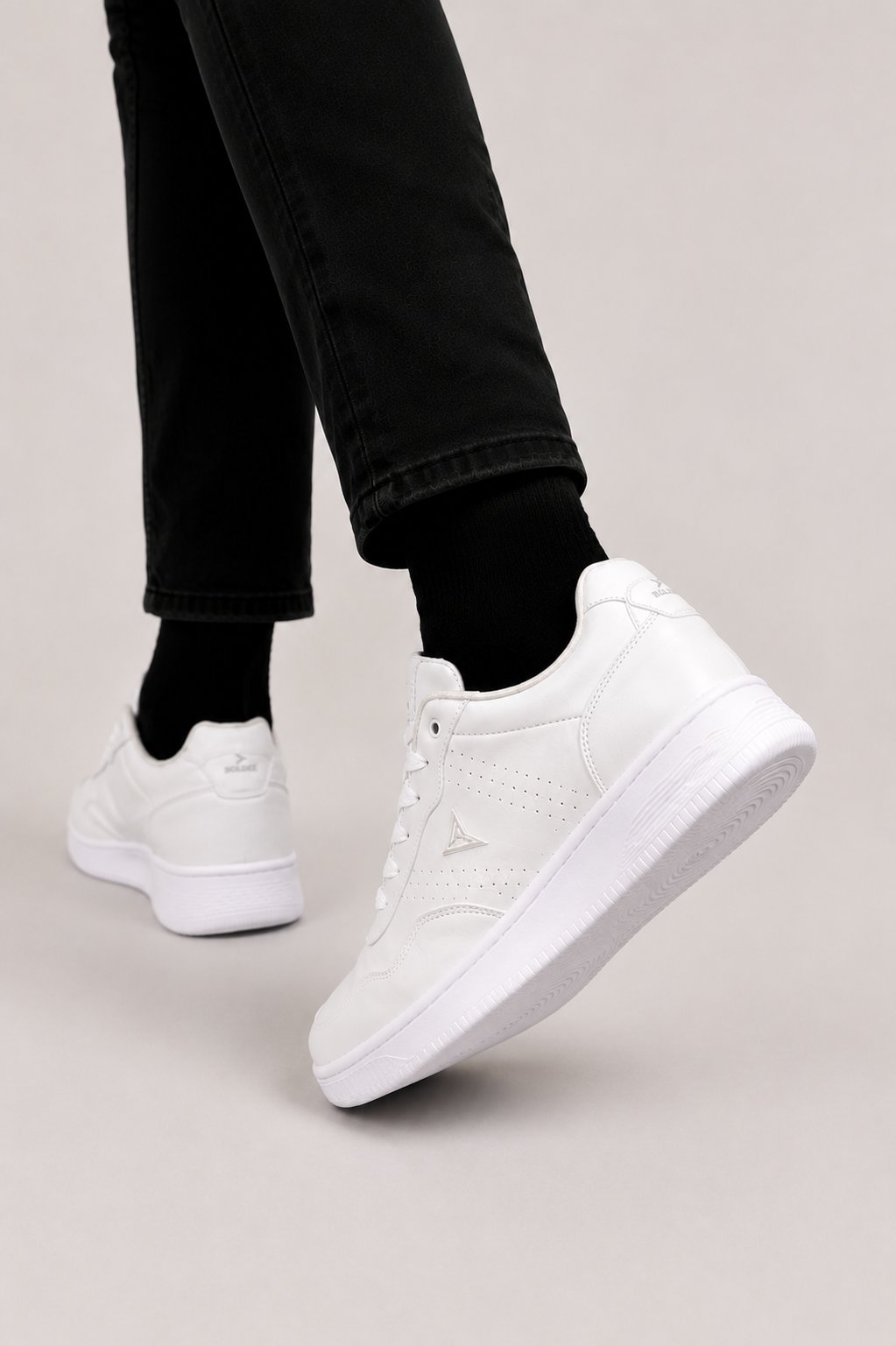 Erkek Faylon Taban Cilt Sneaker Ayakkabı BEYAZ