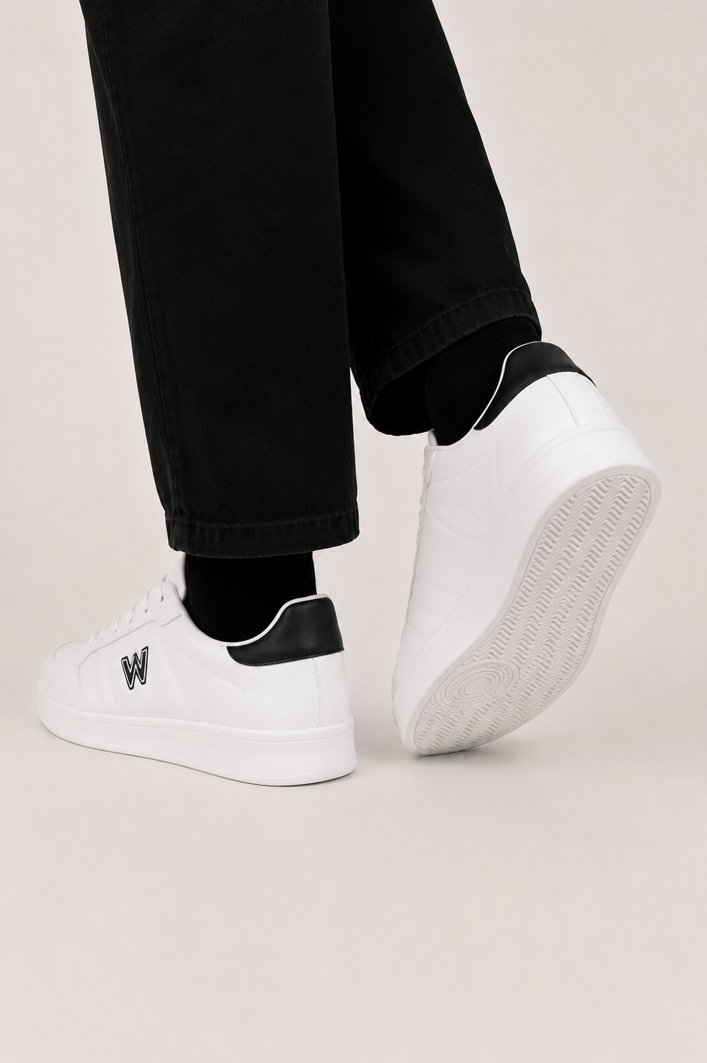 Erkek Faylon Taban Cilt Sneaker Ayakkabı BEYAZ