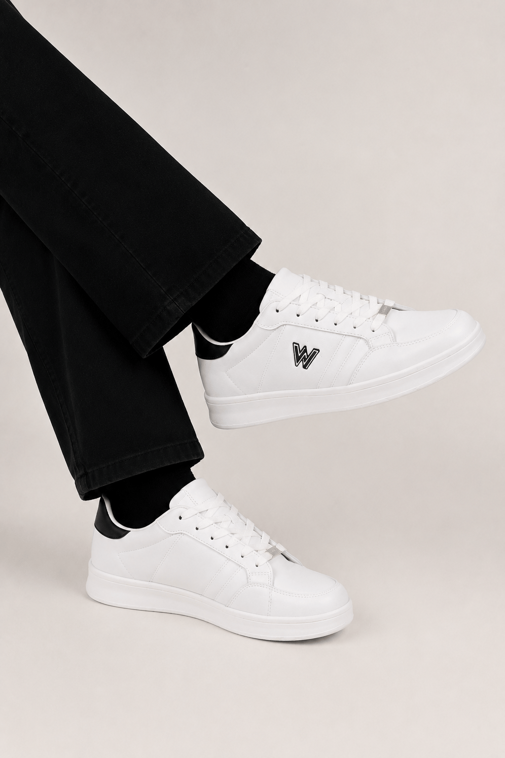 Erkek Faylon Taban Cilt Sneaker Ayakkabı BEYAZ