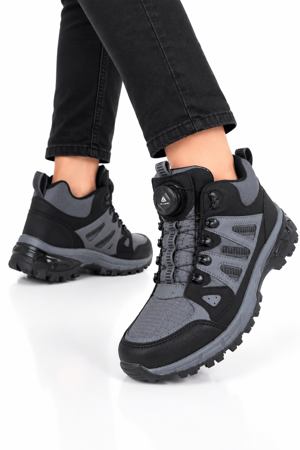 Erkek Kaydırmaz Taban Mekanizma Bağcıklı Trekking & Outdoor Bot FÜME